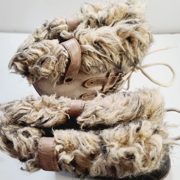 Sorel Joan of Arctic Waterproof Faux Fur Brown Lace Up Tall Boots size 8 - Picture 15 of 16